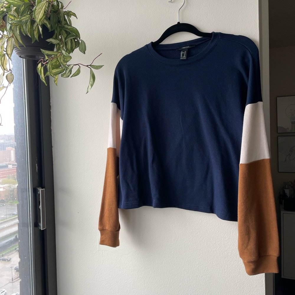 Forever21 Color Block Sweatshirt
